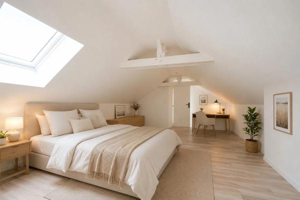 Appartement duplex rénové 3 chambres avec mezzanine proche centre