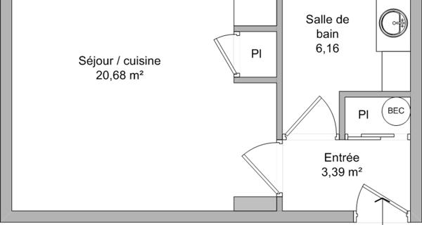 Location Studio meublé 29.98 m² - Avignon 84000
