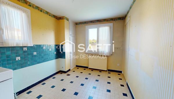 Maison des années 60 de 88m² habitable sur un terrain de 628 m² – À moderniser selon vos envies