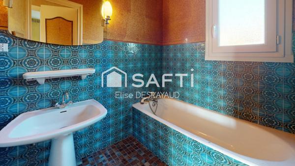 Maison des années 60 de 88m² habitable sur un terrain de 628 m² – À moderniser selon vos envies