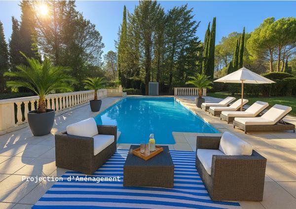 Brignoles (83170) VILLA BRIGNOLES - 204 m² Habitables - 5000 m² terrain - Piscine - Garage