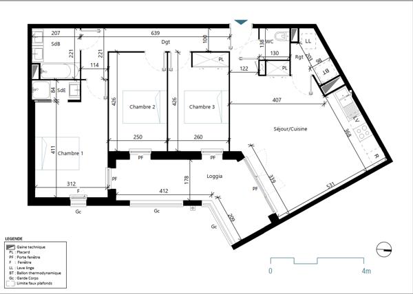 Appartement neuf Albi centre-ville - T4 85.06m²