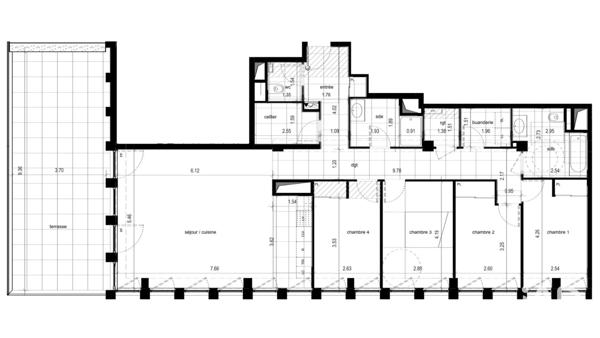 Appartement à vendre 5 pièces 123 m² Lyon 3
