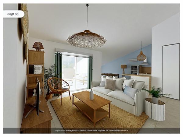 Sanary-sur-Mer (83110) APPARTEMENT 3 PIECES (T3) - 2E DERNIER ETAGE, TERRASE & DOUBLE GARAGE - SANARY-SUR-MER (83110)