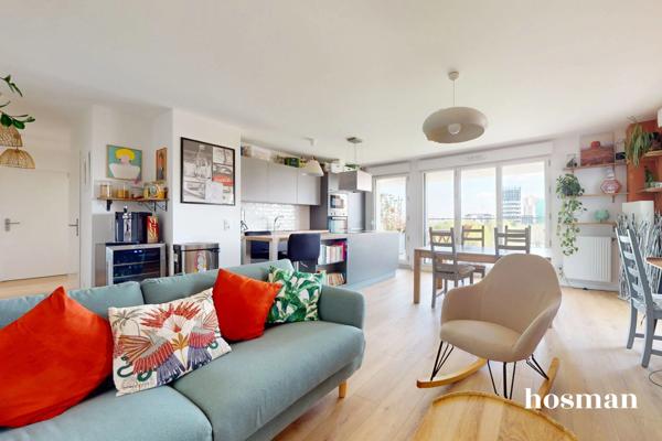 Appartement 3 pièces de 68,5 m² avec balcon de 13 m² et parking - Vue dégagée - Rue Armand Numès, Asnières-sur-Seine