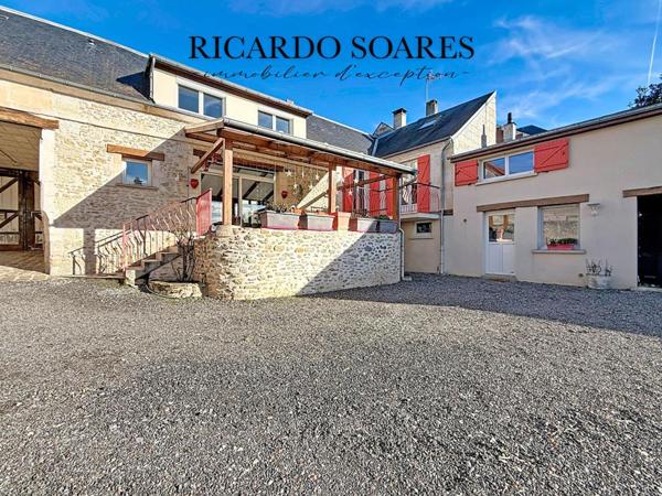 LIANCOURT 60140 - MAISON DE CARACTÈRE 197m2 / 4 CHAMBRES / DEPENDANCE HABITABLE / SOUS-SOL TOTAL / JARDIN 770m2