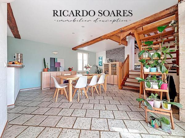 LIANCOURT 60140 - MAISON DE CARACTÈRE 197m2 / 4 CHAMBRES / DEPENDANCE HABITABLE / SOUS-SOL TOTAL / JARDIN 770m2