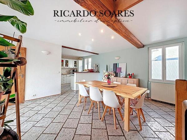 LIANCOURT 60140 - MAISON DE CARACTÈRE 197m2 / 4 CHAMBRES / DEPENDANCE HABITABLE / SOUS-SOL TOTAL / JARDIN 770m2