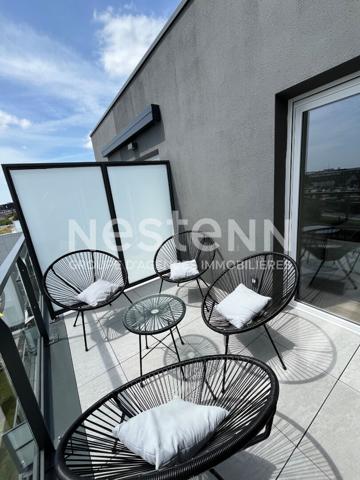 A louer, Vannes gare, appartement 2 pièces meublé 44.88 m2 avec parking