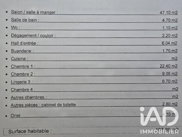 Appartement à vendre 4 pièces 108 m² Bagnères-de-Bigorre