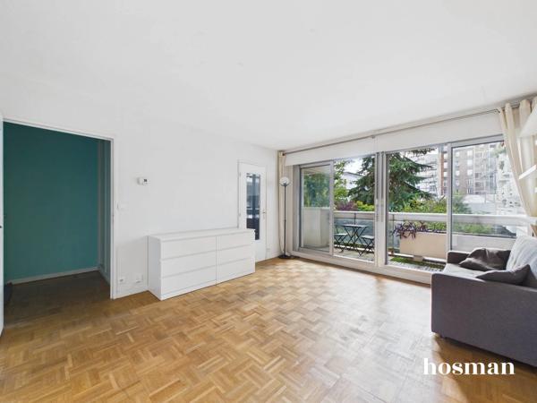 Appartement T1 de 31 m² avec grand balcon de 9m² - Lumineux et calme - Rue Petit, Paris 19ème