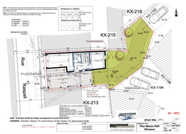 Terrain à vendre 187 m² Nantes