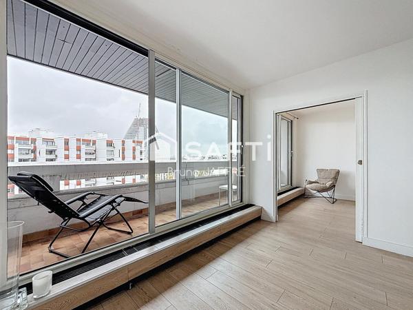 Paris 15, 3 pièces 69 m², 2 CH, terrasse 9,5 m²