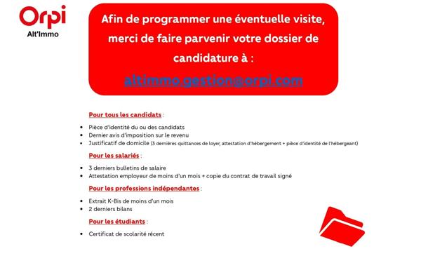 Appartement à louer