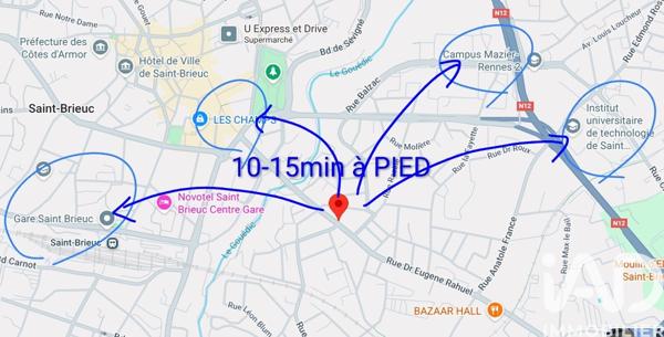 Immeuble à vendre 220 m² Saint-Brieuc