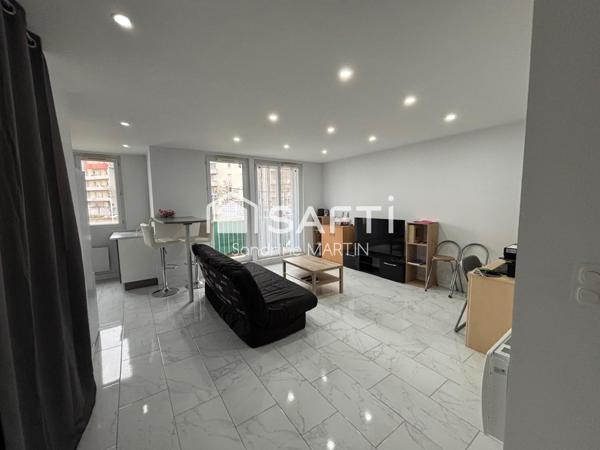 Appartement T3, 65m2, cave, garage