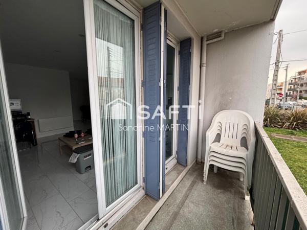 Appartement T3, 65m2, cave, garage