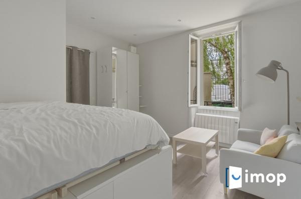 charmant studio traversant de 25 m² en rez-de-jardin Mouzaia / Buttes Chaumont