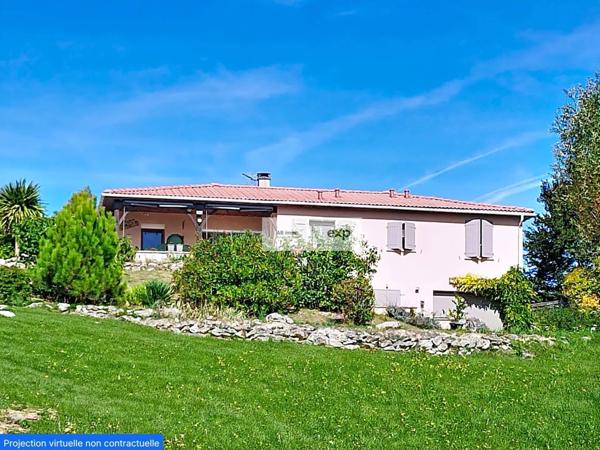 Castelnau-Montratier – Maison contemporaine, 4 chambres, piscine, terrain paysager