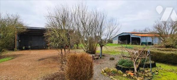 Maison + 5 hangars + 1 grange + 2 terrains à bâtir + dépendances