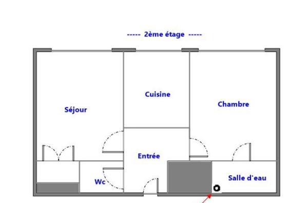 Appartement 2 pièces de 30 m² à Paris 75018