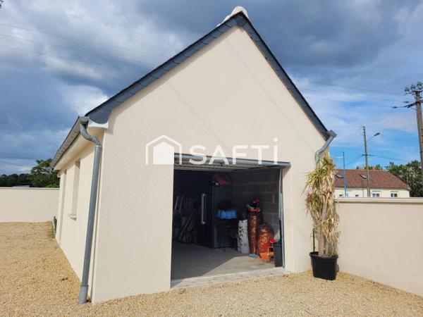 PLAIN PIED 3 chambres + Garage + Terrain clos