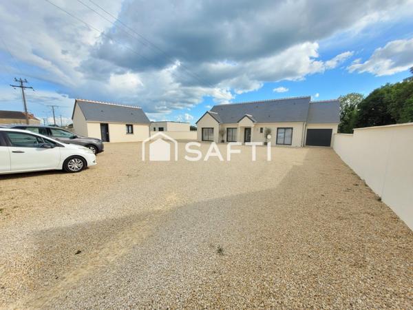 PLAIN PIED 3 chambres + Garage + Terrain clos
