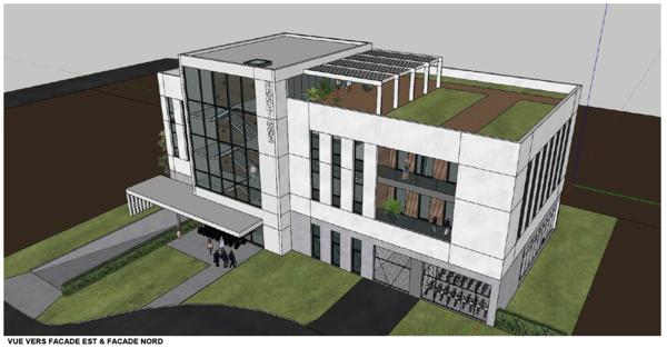 Immeuble mixte à louer ou vendre à Mérignac avec bureaux, parking et terrasse