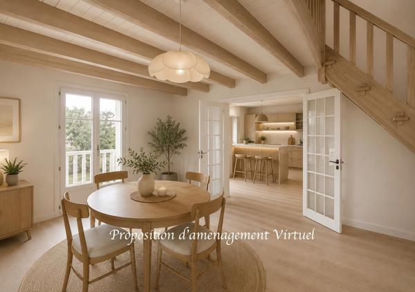 Aigrefeuille d'Aunis, maison de plain-pied avec piscine, garage de 80 m² et bureau indépendant