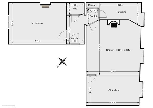 Appartement T3 à vendre  3 pièces - 50,71 m2 PARIS - 75012