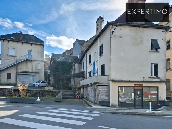 Cassagnes-Bégonhès (12120) Maison de village 120m² 6P 3CH + local commercial 40m²