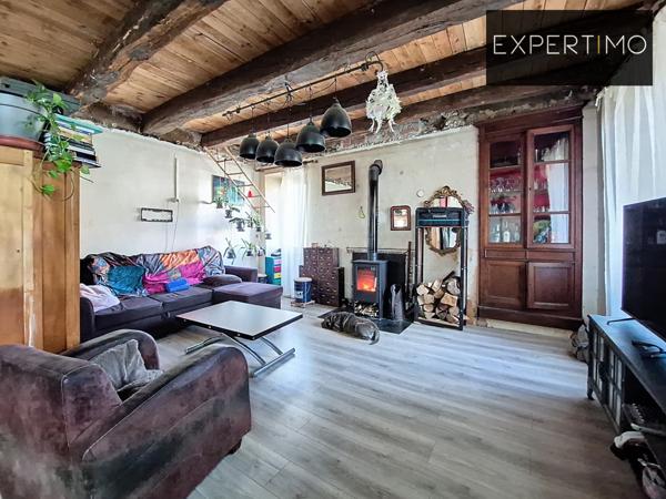 Cassagnes-Bégonhès (12120) Maison de village 120m² 6P 3CH + local commercial 40m²