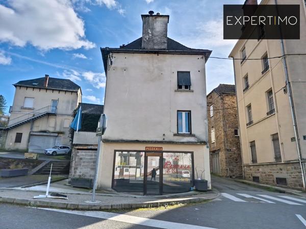 Cassagnes-Bégonhès (12120) Maison de village 120m² 6P 3CH + local commercial 40m²