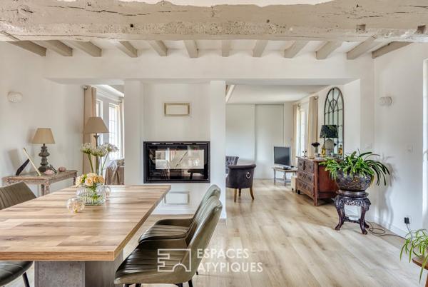 Longère normande revisitée avec jardin et dépendance