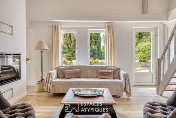 Longère normande revisitée avec jardin et dépendance