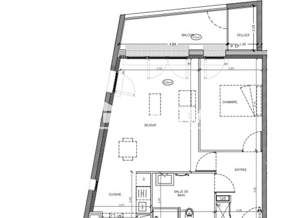 Location Appartement 2 pièces 51.3 m² - AVENUE JEAN JAURES Pessac 33600