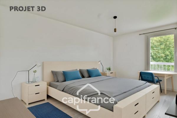 Appartement T4 lumineux avec balcon plein sud, et stationnement privatif
