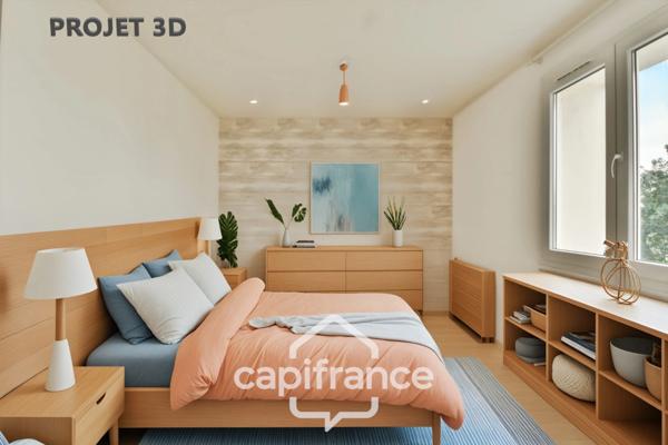 Appartement T4 lumineux avec balcon plein sud, et stationnement privatif