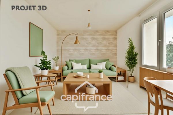 Appartement T4 lumineux avec balcon plein sud, et stationnement privatif