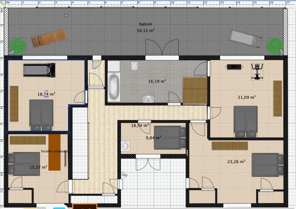 Maison d'architecte avec local professionnel indépendant (idéal professions libérales)