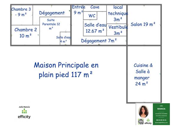 Maison 10 pièces - 295 m² Exclusivité efficity