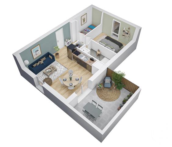 Maison à vendre  4 pièces - 76,84 m2 EQUIHEN PLAGE - 62