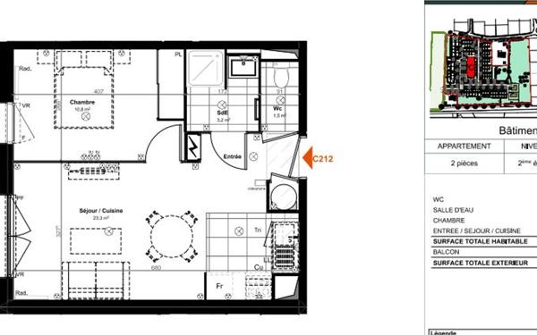 Appartement à vendre    2 pièces •  Saint-Paul-lès-Dax
