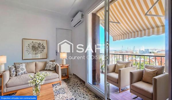 Appartement  familial type 4 avec Vue dégagée mer et ville- Secteur en devenir