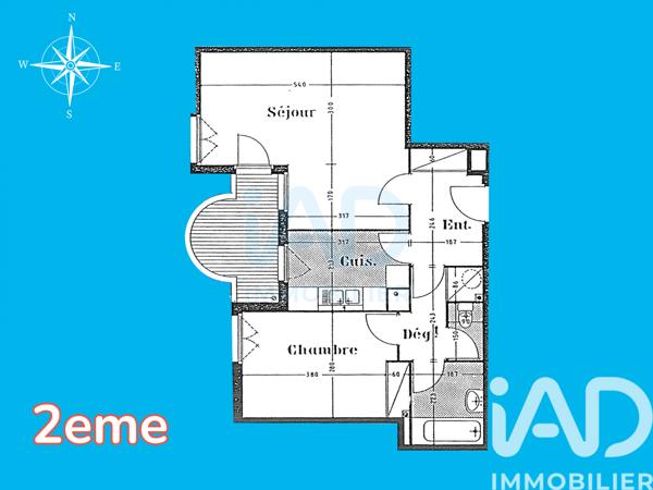 Appartement à vendre 2 pièces 54,48 m² Vélizy-Villacoublay