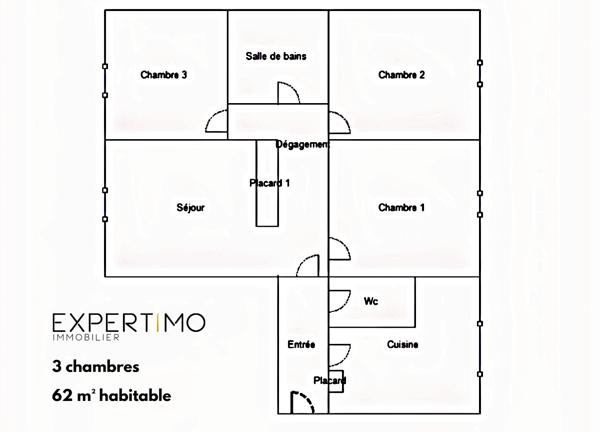 Dijon (21000) QUARTIER AUDITORIUM - T4 - 3 CHAMBRES - À RÉNOVER