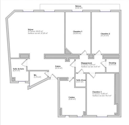 Quartier Poncelet - Appartement familial 3 chambres - Balcon - Paris XVII eme