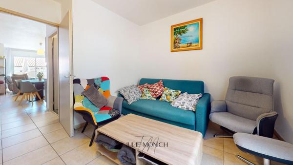 Maison traversante, 3 chambres, terrasses, garage