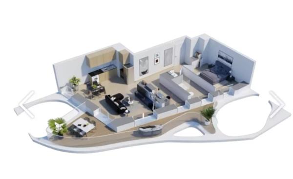 06 Nice – neuf dernier étage 2/3 pièces, terrasse de 23 m² et parking