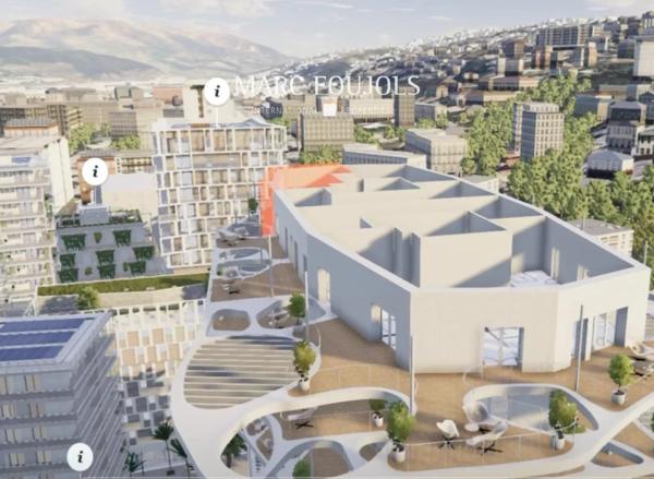 06 Nice – neuf dernier étage 2/3 pièces, terrasse de 23 m² et parking